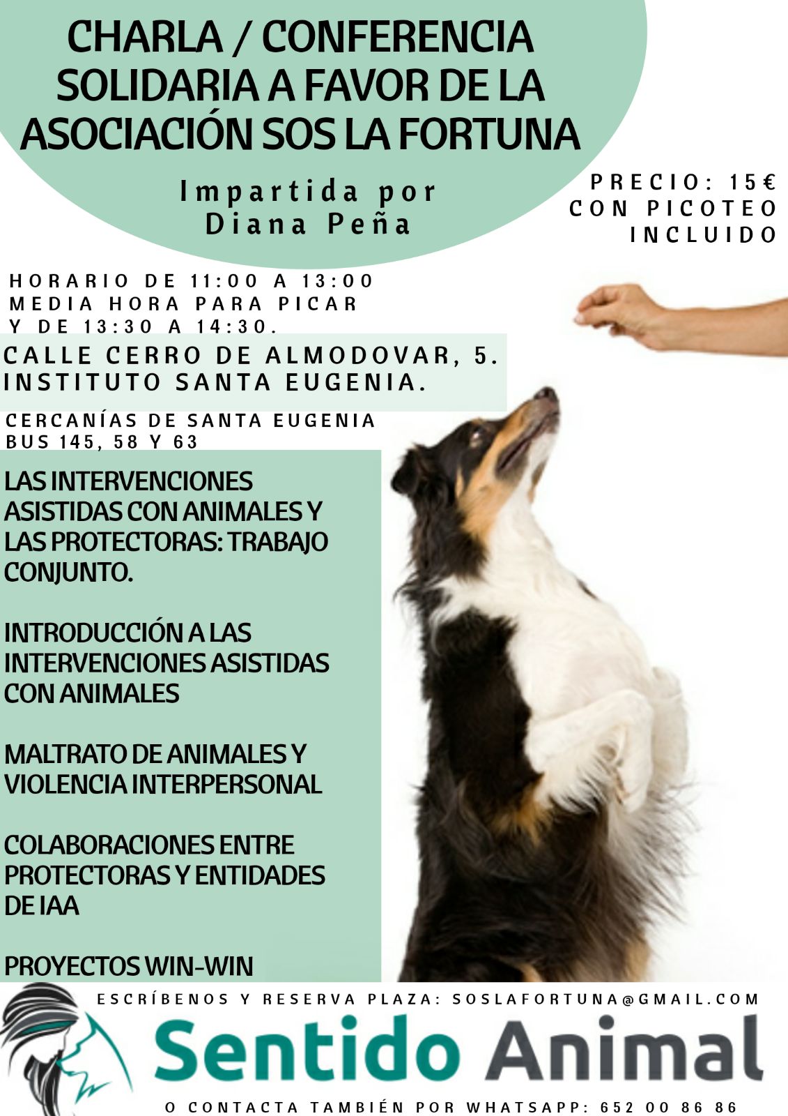 Charla solidaria SOS La Fortuna